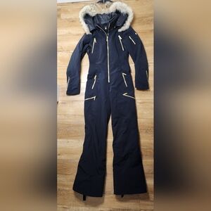 RARE SPYDER Eternity Ski 60/40g Primaloft Jumpsuit Waterproof Women 6 Coyote Fur